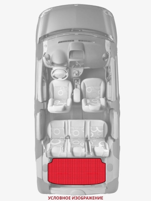ЭВА коврики «Queen Lux» багажник для Ford Tourneo Custom